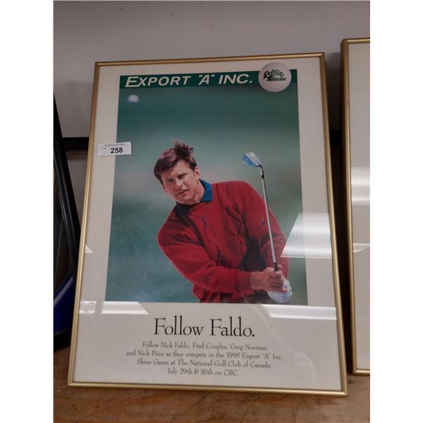 FOUR EXPORT A SKINS GAMES FRAMED ADS