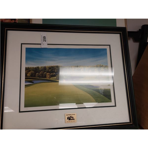 SIGNED & NUMBERED EXPORT A GOLF PRINT W/SKINS GAME POSTER AUTOGRAPHED
