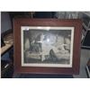 Image 1 : LATE VICTORIAN FRAMED LITHOGRAPH PRINT IN ORIGINAL FRAME