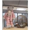 Image 1 : 1940'S ROUND BIRD CAGE & SUPER COOL TALL TEDDY
