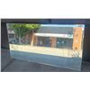 Image 1 : LARGE 1950'S BEVELLED GLASS MIRROR W/PEACOCK MOTIF