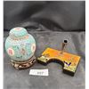 Image 1 : VINTAGE CARLTON WARE PEN STAND & ASIAN GINGER JAR
