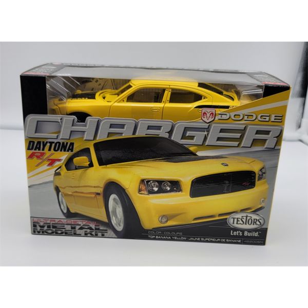 Testors Dodge Charger Daytona R/T Yellow Metal Model Kit