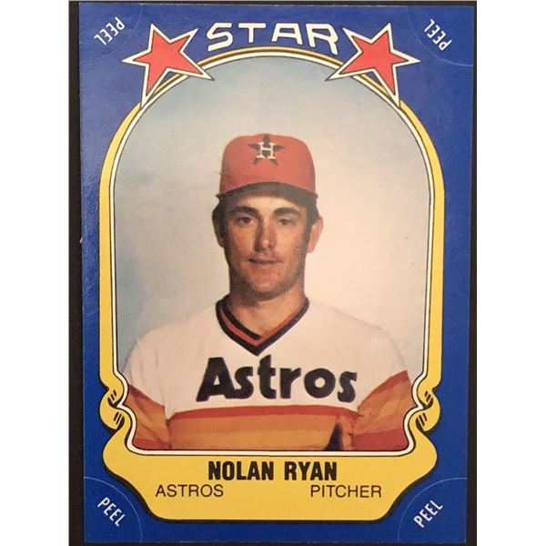 1981 FLEER STAR STICKERS Nolan Ryan (HOF)