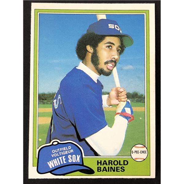 1981 O-PEE-CHEE Harold Baines (RC) (HOF)