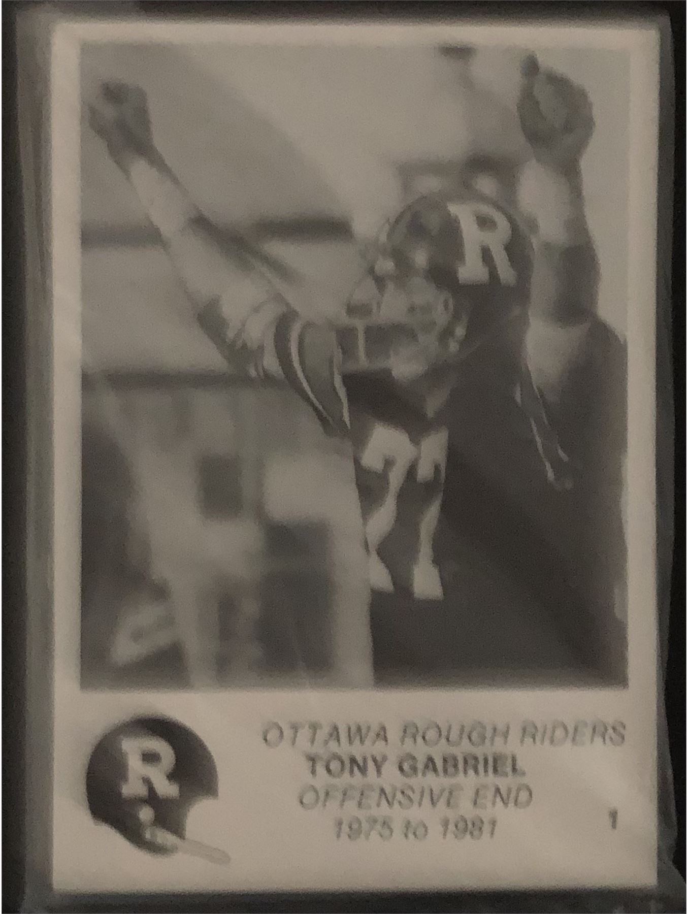 1982 JOGO Ottawa Rough Riders all time team greats set