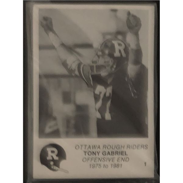 1982 JOGO Ottawa Rough Riders all time team greats set