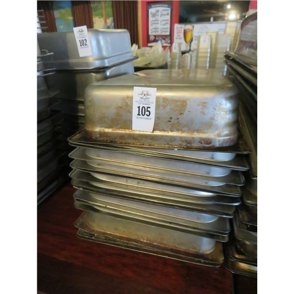 16-Full Size by 4  S/S Insert Pans - 16 X $