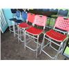 Image 1 : 16-Blue/Red Patio Bar Stools - 16 X $