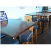 Image 2 : 4-Dark Wood Pub Tables - 4 X $