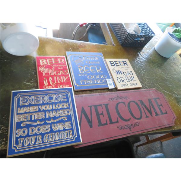 Bar Message Signs Welcome and Bar Themed Signs (5)