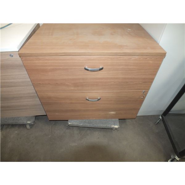 2 Drawer Wooden Storage Cabinet