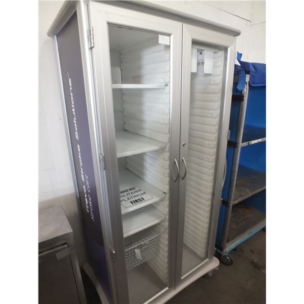 2 Door Metal Storage Cabinet On Wheels