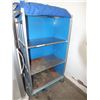 Image 1 : Blue Storage Cart On Wheels