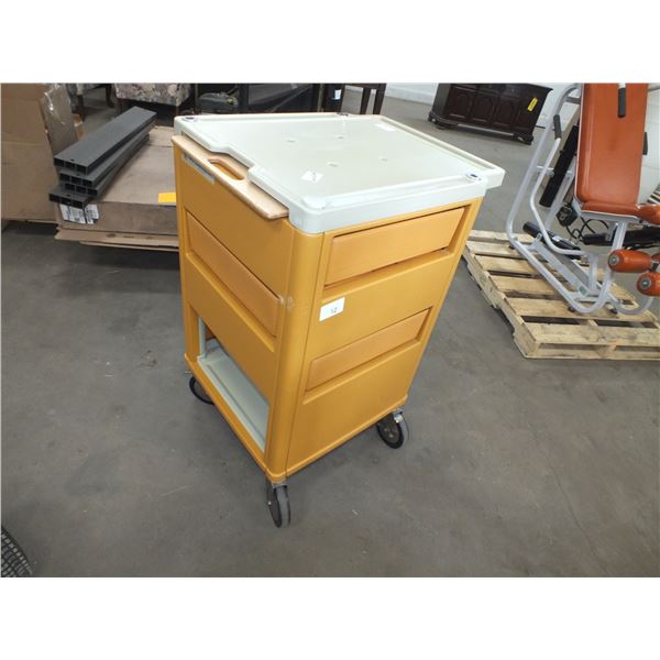 Plastic Storage Cart On Wheels