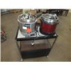 Image 1 : 2 Soup Pot Warmers & Small Cart On Wheels
