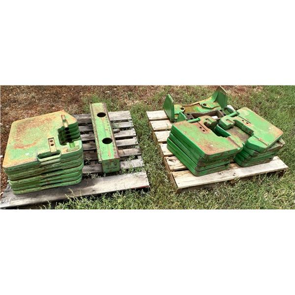 Eight JD Suitcase weights