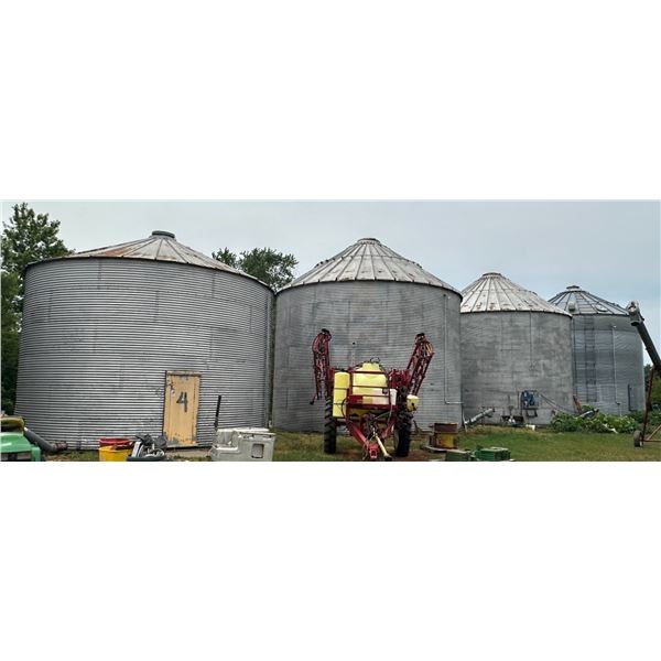 Three 27' Grain Bins