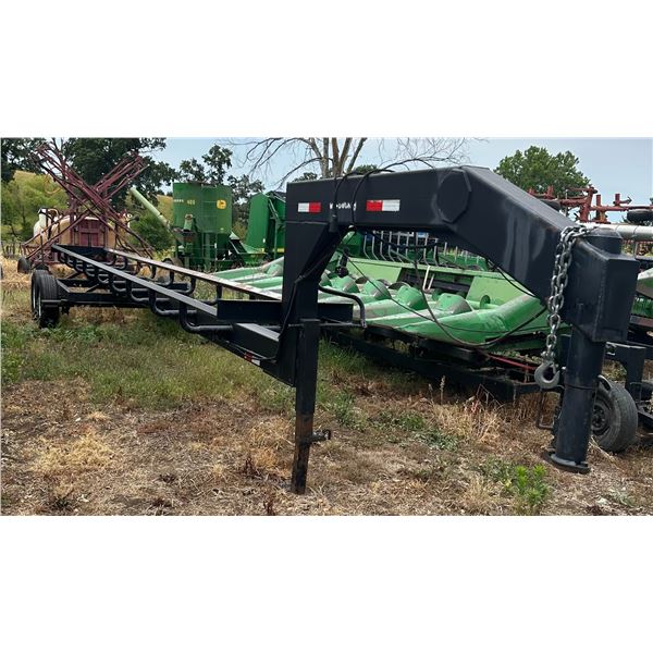 Woodworth 8 bale gooseneck hay trailer