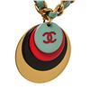 Image 3 : Chanel Green Braided Round Charm