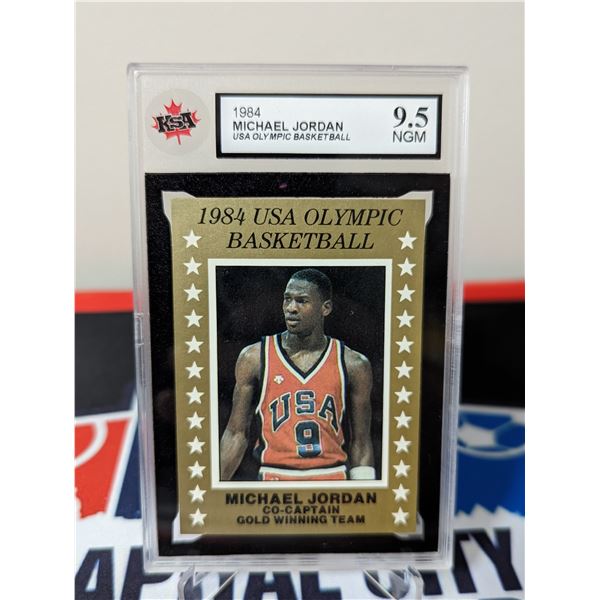 michael jordan 1984 olympic card worth