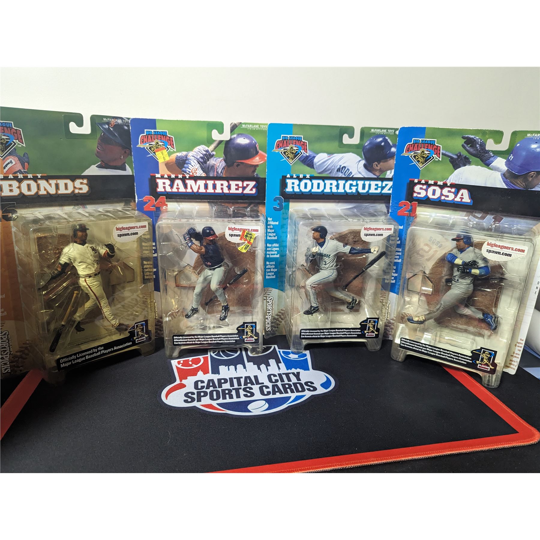 4 Pack MLB Figures (sosa,bonds,arod,ramirez)