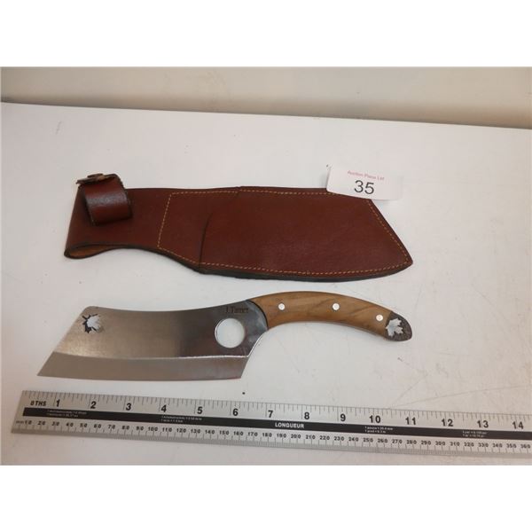 Signed Cleaver with Sheath