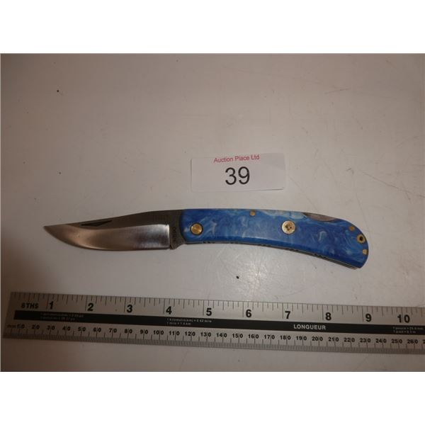 Signed Folding Knife