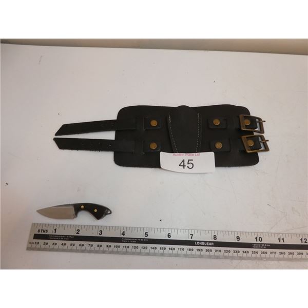 Wrist Cuff Sheath With Knife
