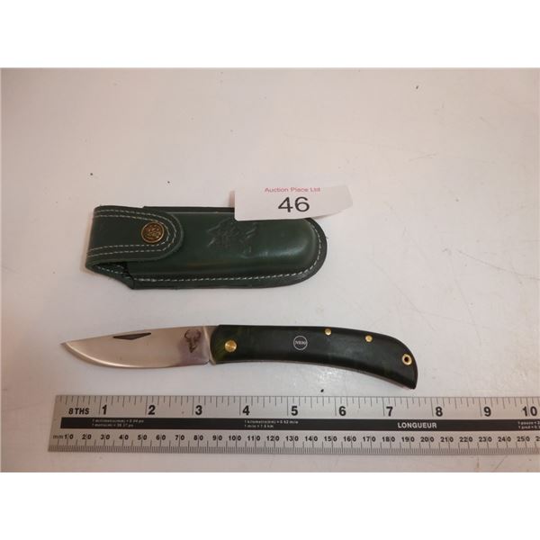Folding Knife with Sheath