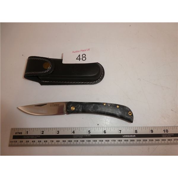 Folding Knife with Sheath