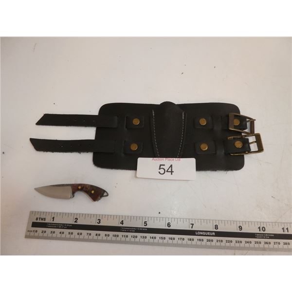 Wrist Cuff Sheath with Knife