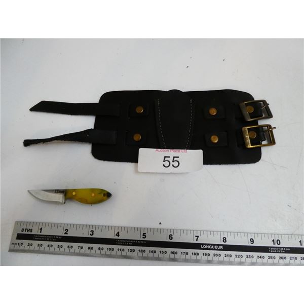 Wrist Cuffe Sheath with Knife