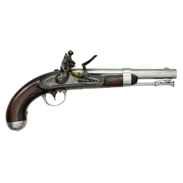 US MODEL 1836 WATERS FLINTLOCK PISTOL.