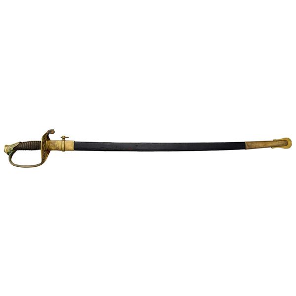 US M1850 FOOT OFFICER’S SWORD PRESENTED TO CAPTAIN