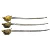 Image 1 : 3 US M1860 NAVAL CUTLASSES.