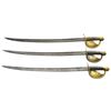 Image 2 : 3 US M1860 NAVAL CUTLASSES.
