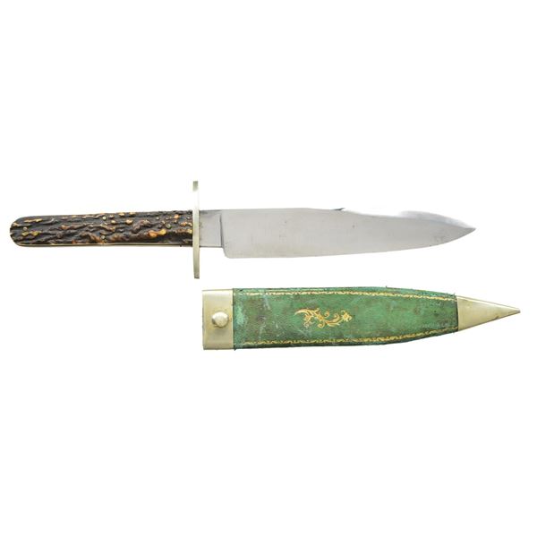 FINE "BUNTING" ANTEBELLUM SHEFFIELD BOWIE KNIFE.