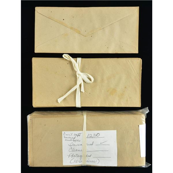 GROUP OF 150 UNUSED CONFEDERATE MANUFACTURED