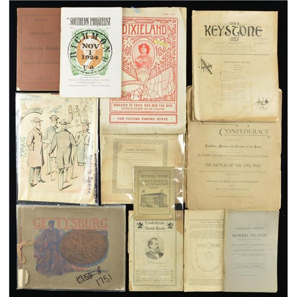 GROUP OF SCARCE AND RARE CONFEDERATE PAMPHLETS