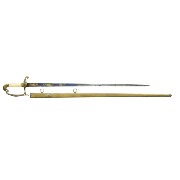 US MILITIA INFANTRY OFFICERS EAGLE HEAD SWORD.