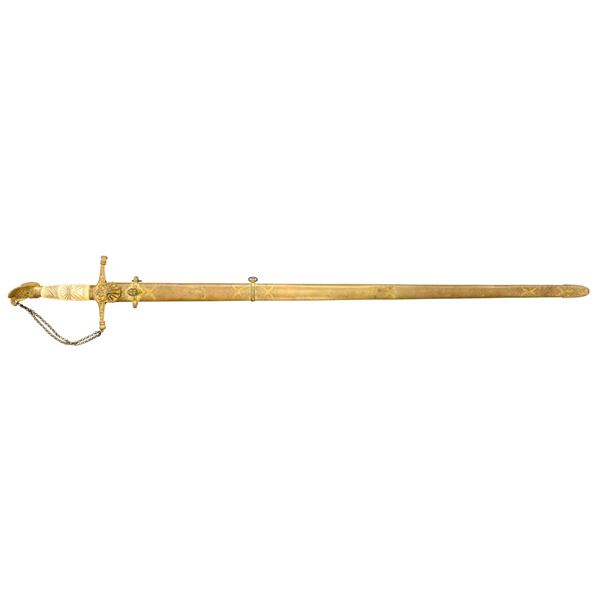CIRCA 1835-1850 MILITIA INFANTRY OFFICER’S SWORD.