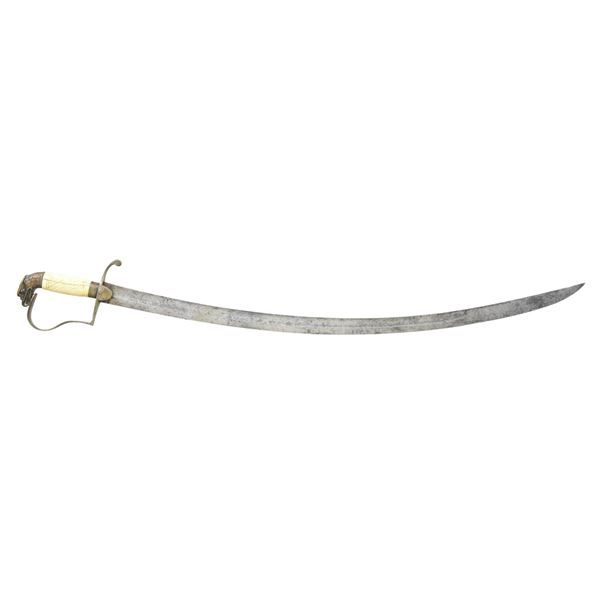 CIRCA 1810-1830 EAGLE HEAD OFFICER’S SABER.