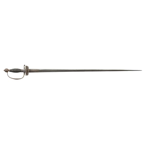 CIRCA 1750 IRON HILTED SMALL SWORD.