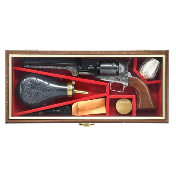 CASED CONTEMPORARY COLT 1851 NAVY REVOLVER.