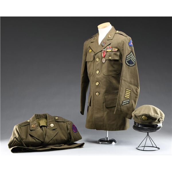 UNIFORMS, UNIT GUIDON, PHOTO, RECORD LETTER &