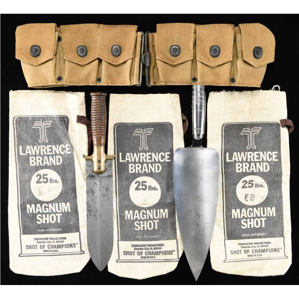 US M1890 INTRENCHING KNIFE, US M1873 TROWEL