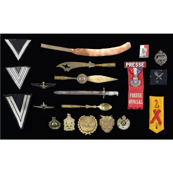 LARGE GROUP OF MILITARY INSIGNIA FROM VARIOUS