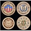 Image 1 : 4 WOODEN PLAQUES OF US MILITARY EMBLEMS.