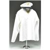 Image 1 : WHITE DRESS USMC ENLISTED CAP & USN TOP.